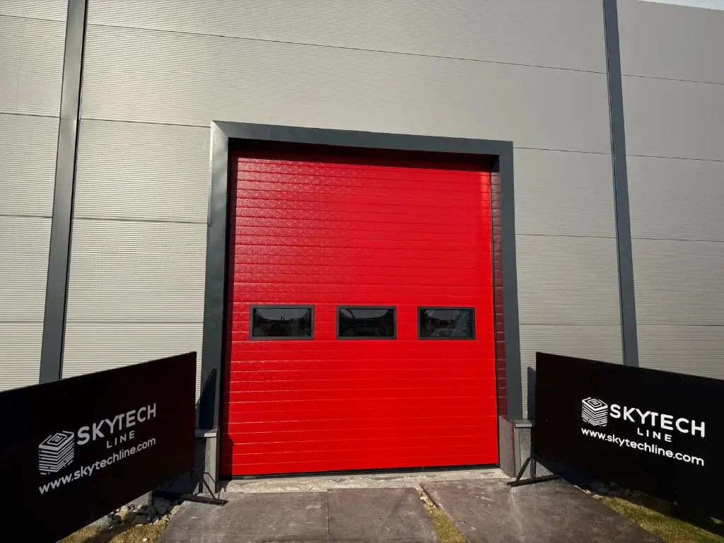 Glazed sectional door