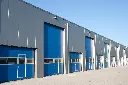 Sectional door with an entrance door 