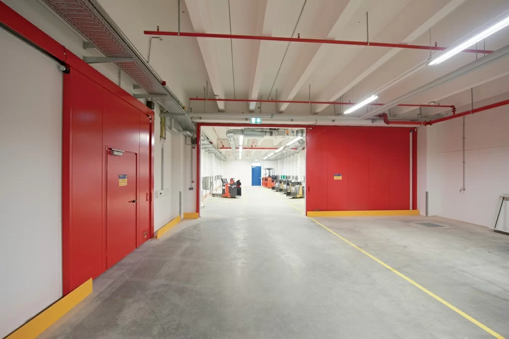 Fire-resistant sliding door
