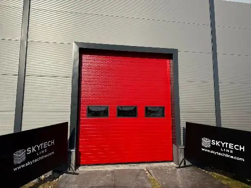 Glazed sectional door