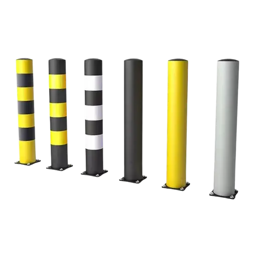 Industrial collision protection post